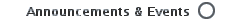 Announcements & Events